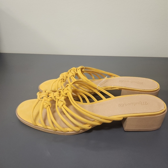 Madewell The Dakota Sandals. yellow Sz 11. In Unused and excellent condition - Picture 5 of 11